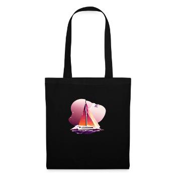 Sailing Sailing Sailing Sailing Sailing Boat - Tote Bag - black - Front