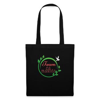 Team La Mariée - Affichez votre soutien avec style - Sac en tissu - noir - Devant