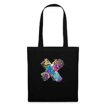 Graffiti-Stil Splash Hip Hop Farben Maler Farbe - Stoffbeutel - Schwarz - Vorne