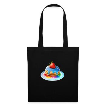 Saftige Regenbogenpfannkuchen - Stoffbeutel - Schwarz - Vorne