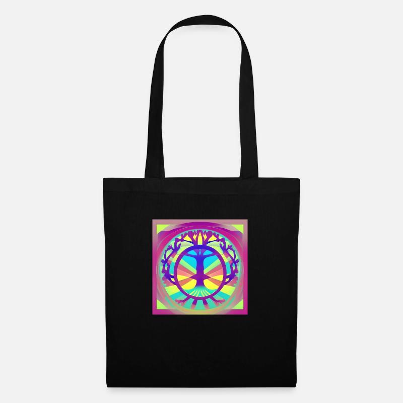 Tree life life pop - Tote Bag - black