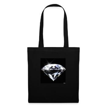 Diamant - Sac en tissu - noir - Devant