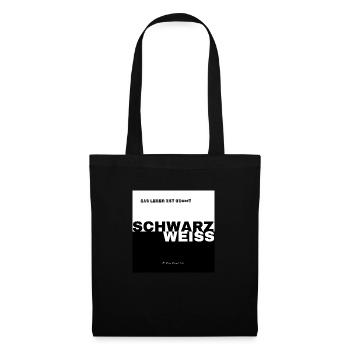 SCHWARZ WEISS - Stoffbeutel - Schwarz - Vorne