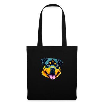 Rottweiler Hundehalter Hunde Hundebesitzer Hund - Stoffbeutel - Schwarz - Vorne