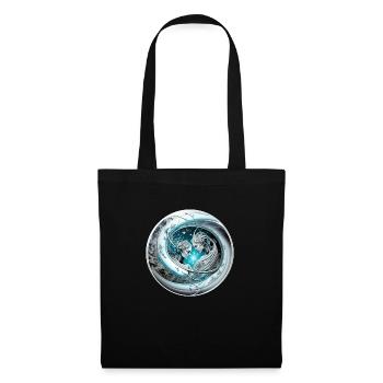 gemeaux 2 statues - Sac en tissu - noir - Devant