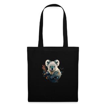 Koala in einem Baum - Stoffbeutel - Schwarz - Vorne