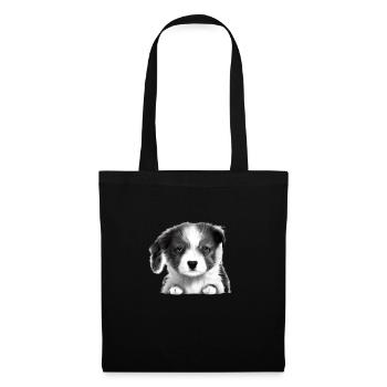 Berger australien chien chiot propriétaire de chien - Sac en tissu - noir - Devant