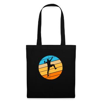 Alpinisme Bloc Retro Grimpeur - Sac en tissu - noir - Devant