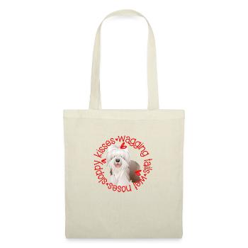 Cute Bearded Collie sloppy kisses - Tote Bag - nature - Front