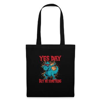 Oui Jour - Sac en tissu - noir - Devant