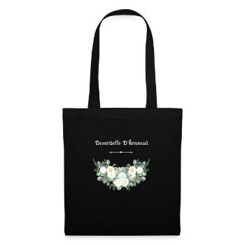 Demoiselle d'honneur floral - Sac en tissu - noir - Devant