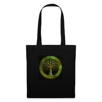 Celtic Tree of Life - Sac en tissu - noir - Devant