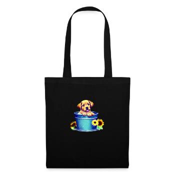Dog Owners Dogs Golden Retriever Puppy - Tote Bag - black - Front