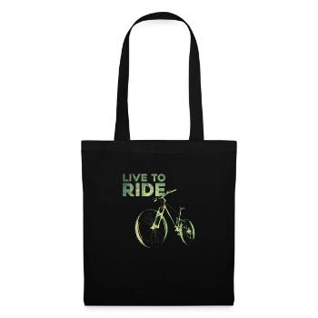 Vivre pour rouler - Sac en tissu - noir - Devant