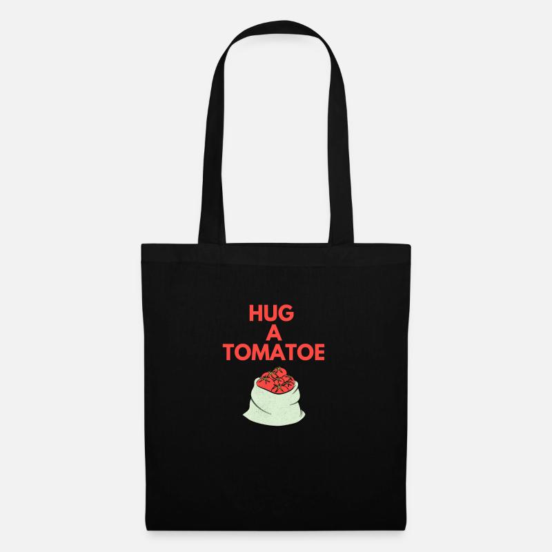 HUG A TOMATOE - Tote Bag - black
