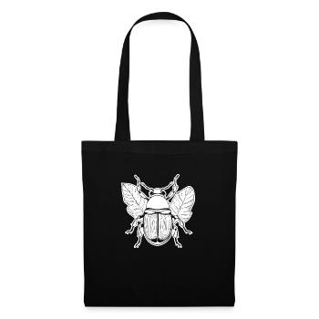 Insectes, bestioles, arthropodes - Sac en tissu - noir - Devant
