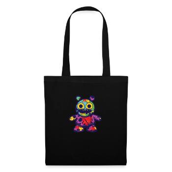 Drôle d’horreur effrayant Ours Halloween Scare Bear - Sac en tissu - noir - Devant