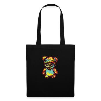 Horror Scary Bear Halloween Spine Chiller Bear - Tote Bag - black - Front