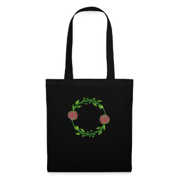 Flower Flower Plant - Sac en tissu - noir - Devant