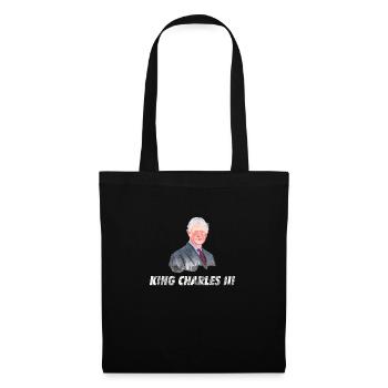Charles 3 - Le Charles III - le roi Charles 3éme - Sac en tissu - noir - Devant