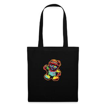 Horror Scary Bear Halloween Slasher Bear - Tote Bag - black - Front