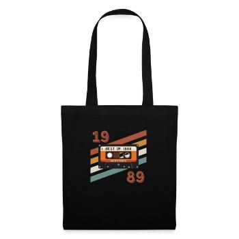 1989 retro vintage anniversary - Tote Bag - black - Front