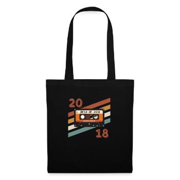 2018 retro vintage anniversary - Tote Bag - black - Front