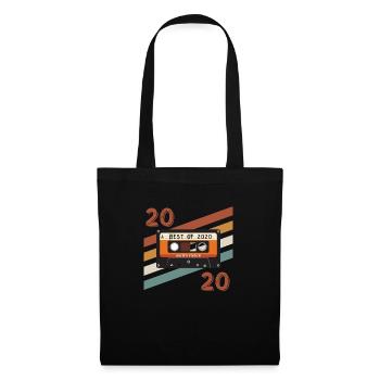 Retro-Vintage-Jubiläum 2020 - Stoffbeutel - Schwarz - Vorne