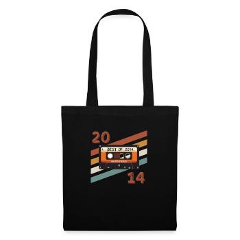 2014 retro vintage anniversary - Tote Bag - black - Front