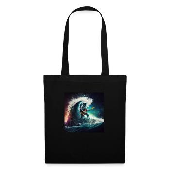 Espace de surf - Sac en tissu - noir - Devant