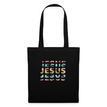 Jesus Christus von Nazareth Glaube Bibel Jesus - Stoffbeutel - Schwarz - Vorne