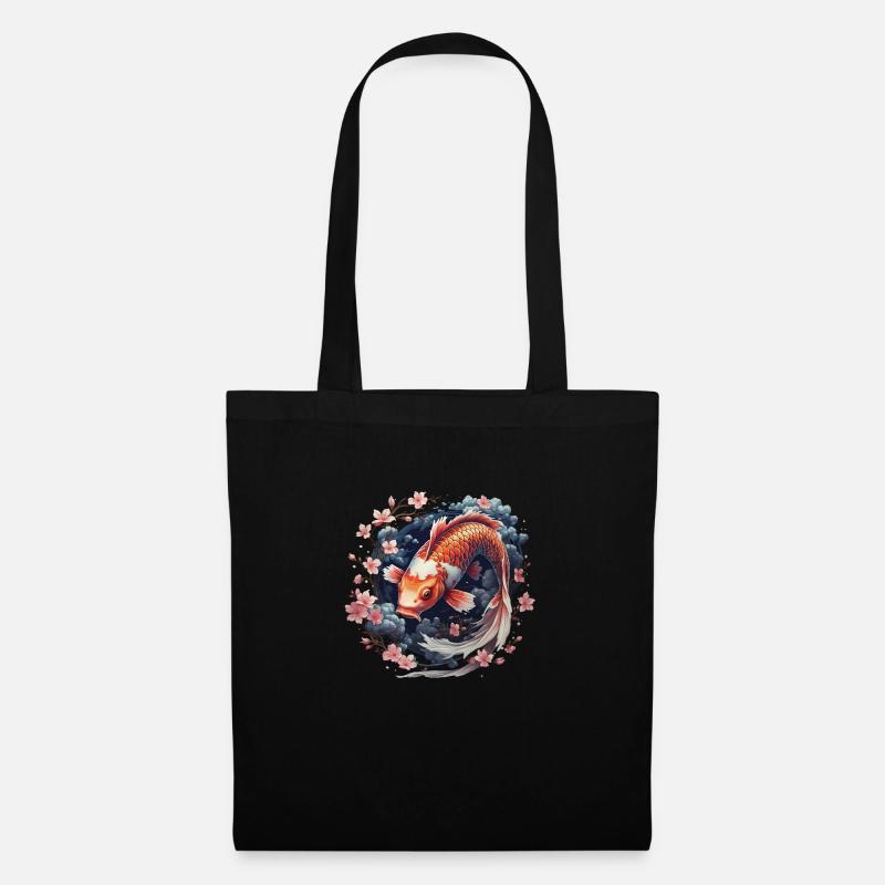 Koi Carp Sakura - Stoffbeutel - Schwarz