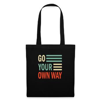 Go your own Way - Tote Bag - black - Front