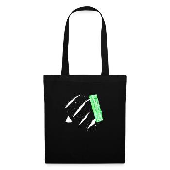 Je consomme - Sac en tissu - noir - Devant