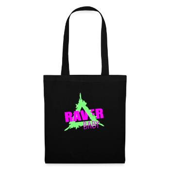Raver bébé - Sac en tissu - noir - Devant