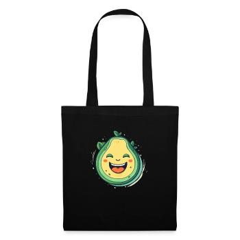 Happy avocado, alligator pear, butterfruit - Tote Bag - black - Front