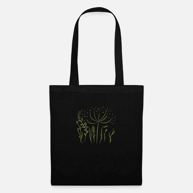 spring meadow - Tote Bag - black