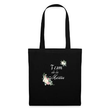 team de la Mariée - Sac en tissu - noir - Devant