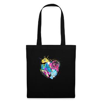 Graffiti style Splash hip hop colors painter color - Tote Bag - black - Front