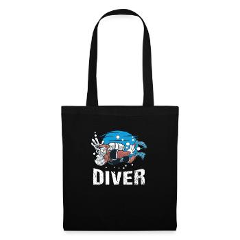 Tauchen Diving Taucherbrille Meer Sporttaucher - Stoffbeutel - Schwarz - Vorne