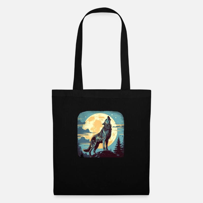 Wolf - Tote Bag - black
