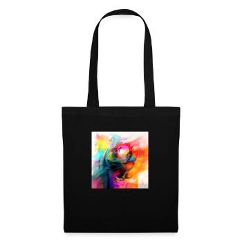 abstrakte Kunst - Stoffbeutel - Schwarz - Vorne
