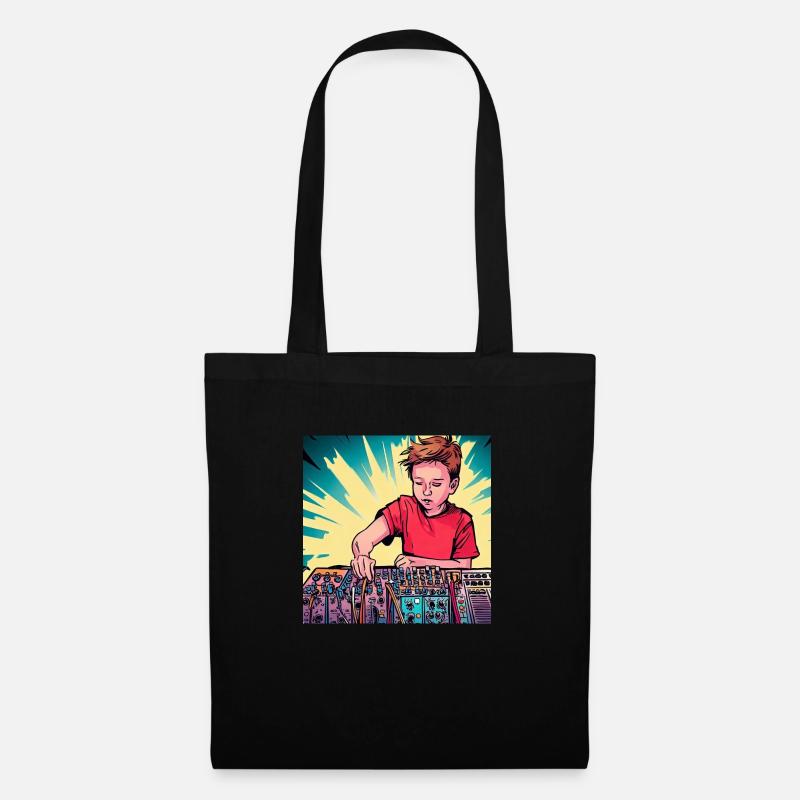Synthétiseur Garçon 3 - Sac en tissu - noir