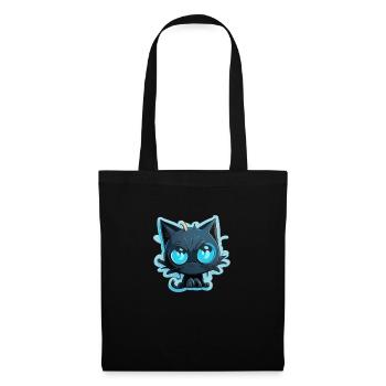 Blue Eye Cat - Stoffbeutel - Schwarz - Vorne