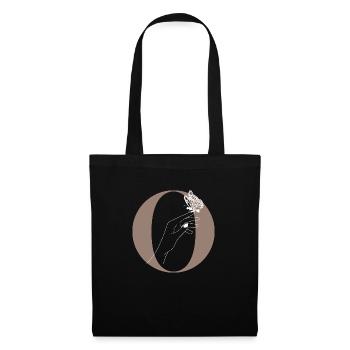letter o magic butterfly - Tote Bag - black - Front