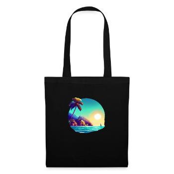 Palm Beach Summer Holiday Palm Island Sun - Tote Bag - black - Front
