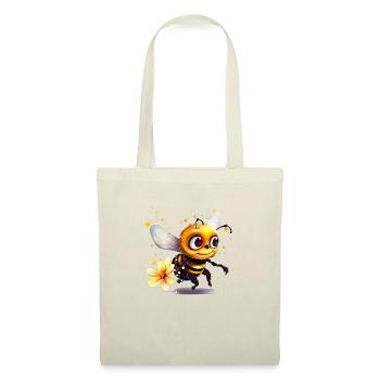 Funny bee has covered herself with bee pollen - Tote Bag - nature - Front