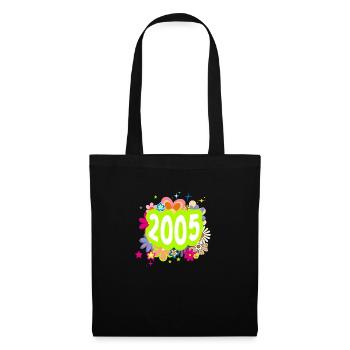 Year 2005 anniversary Floral Groovy - Tote Bag - black - Front