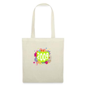 Year 2009 Anniversary Groovy Floral - Tote Bag - nature - Front