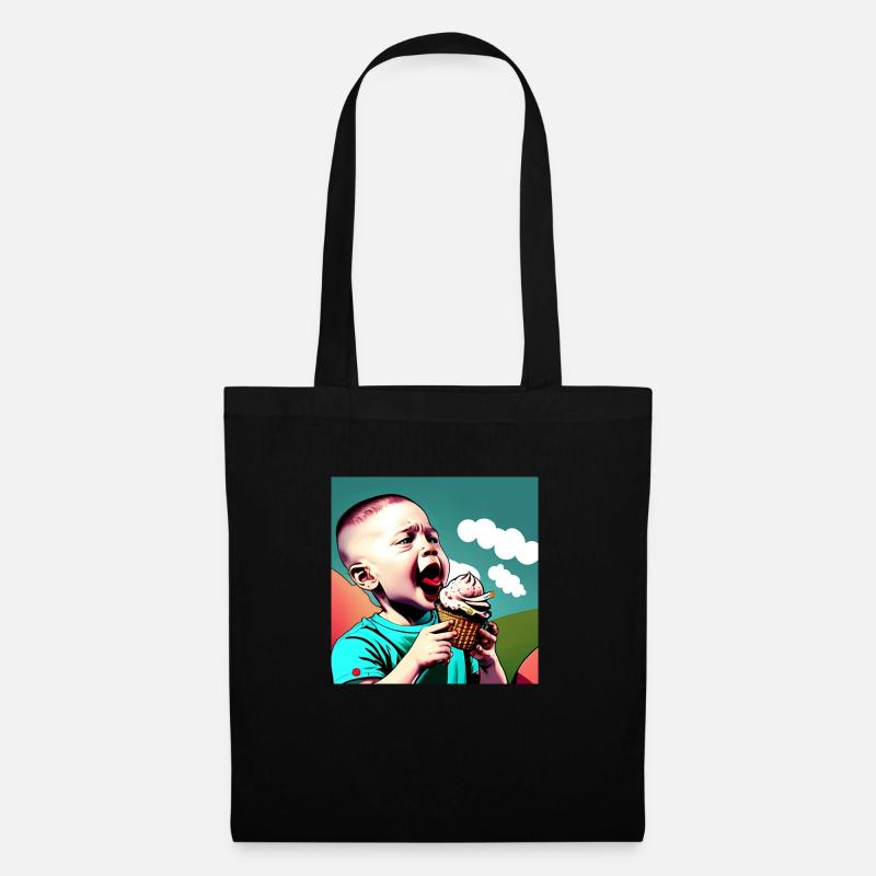 Glace - Sac en tissu - noir